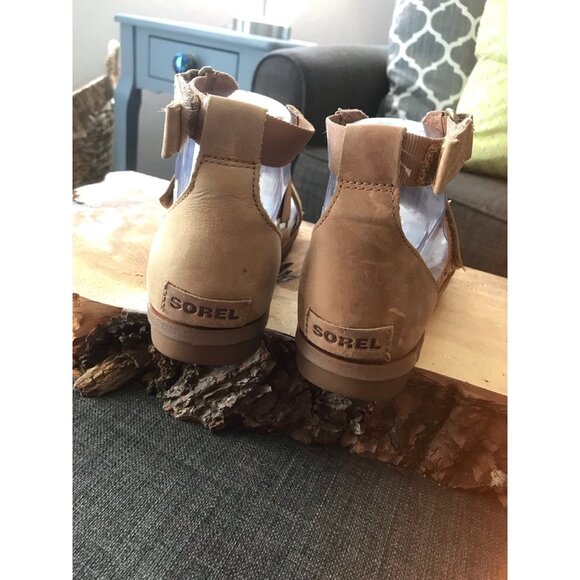 Sorel Toreda Carly Sandal Tan Size 7.5 gladiator strappy - Picture 4 of 8